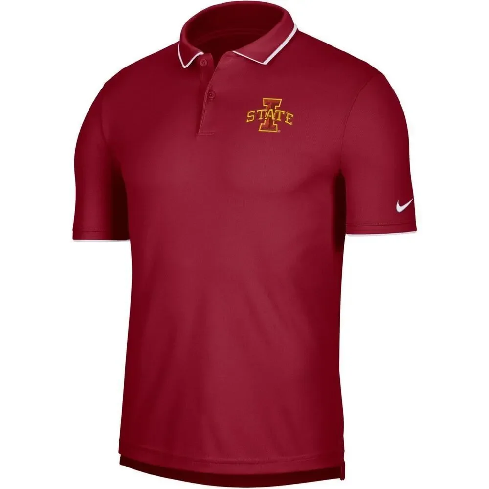 Nike Dri-FIT Iowa State Cyclones Crimson UV Collegiate Polo Crimson Red Medium